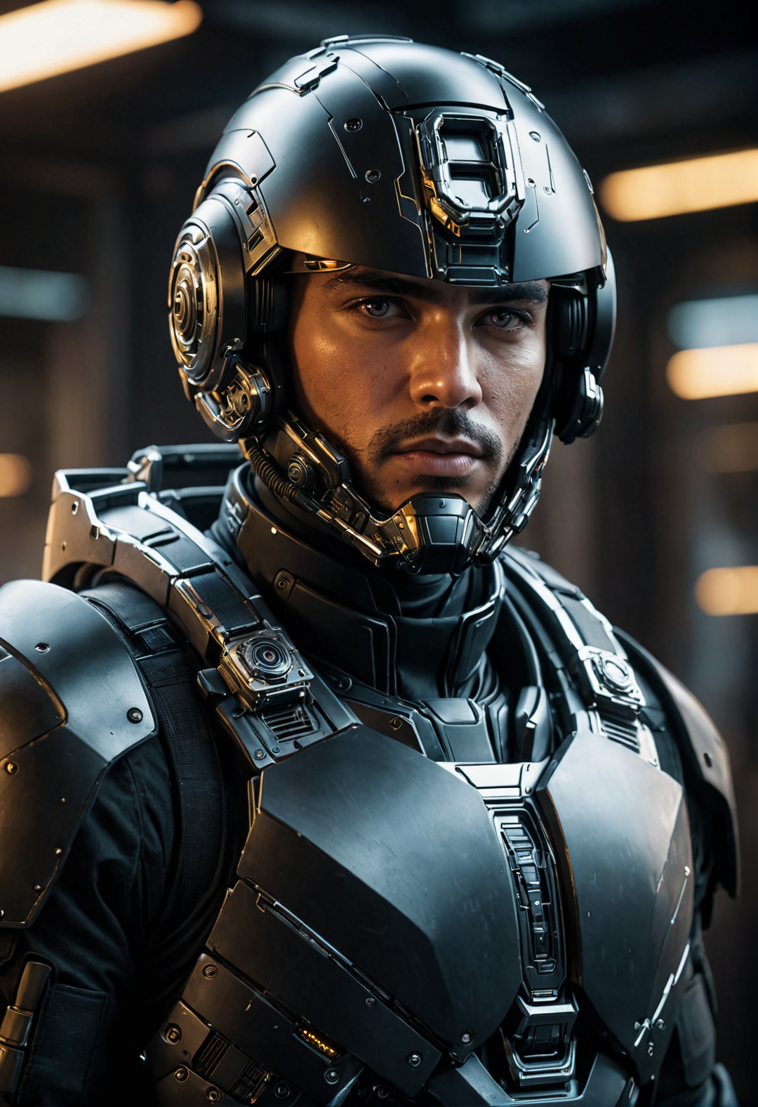 31073286-1181178439-cinema shot, portrait of a soldier, man, cyberpunk, cyber warrior, wearing a black suit with a future theme and metal parts, (we.png